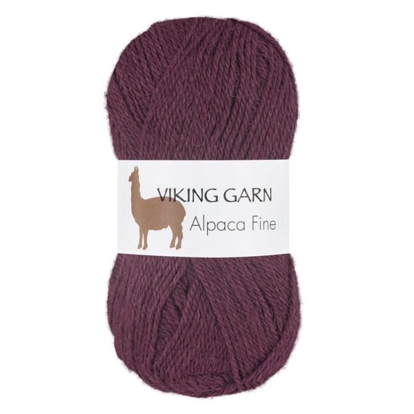 Viking Alpaca Fine, farge 670 Aubergine