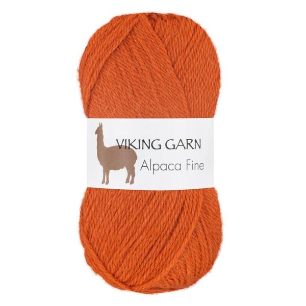 Viking Alpaca Fine, farge 651 Oransje