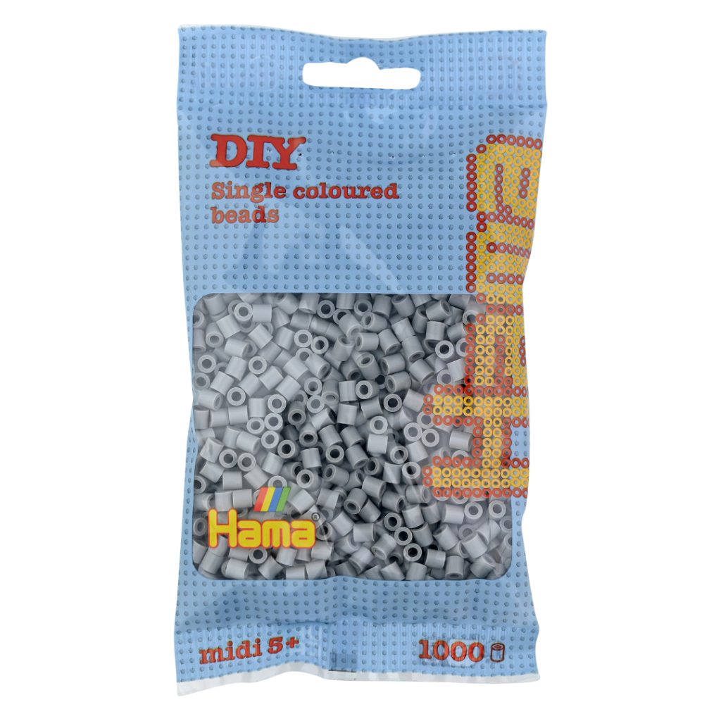 Hama midi perler 1000 pcs grey
