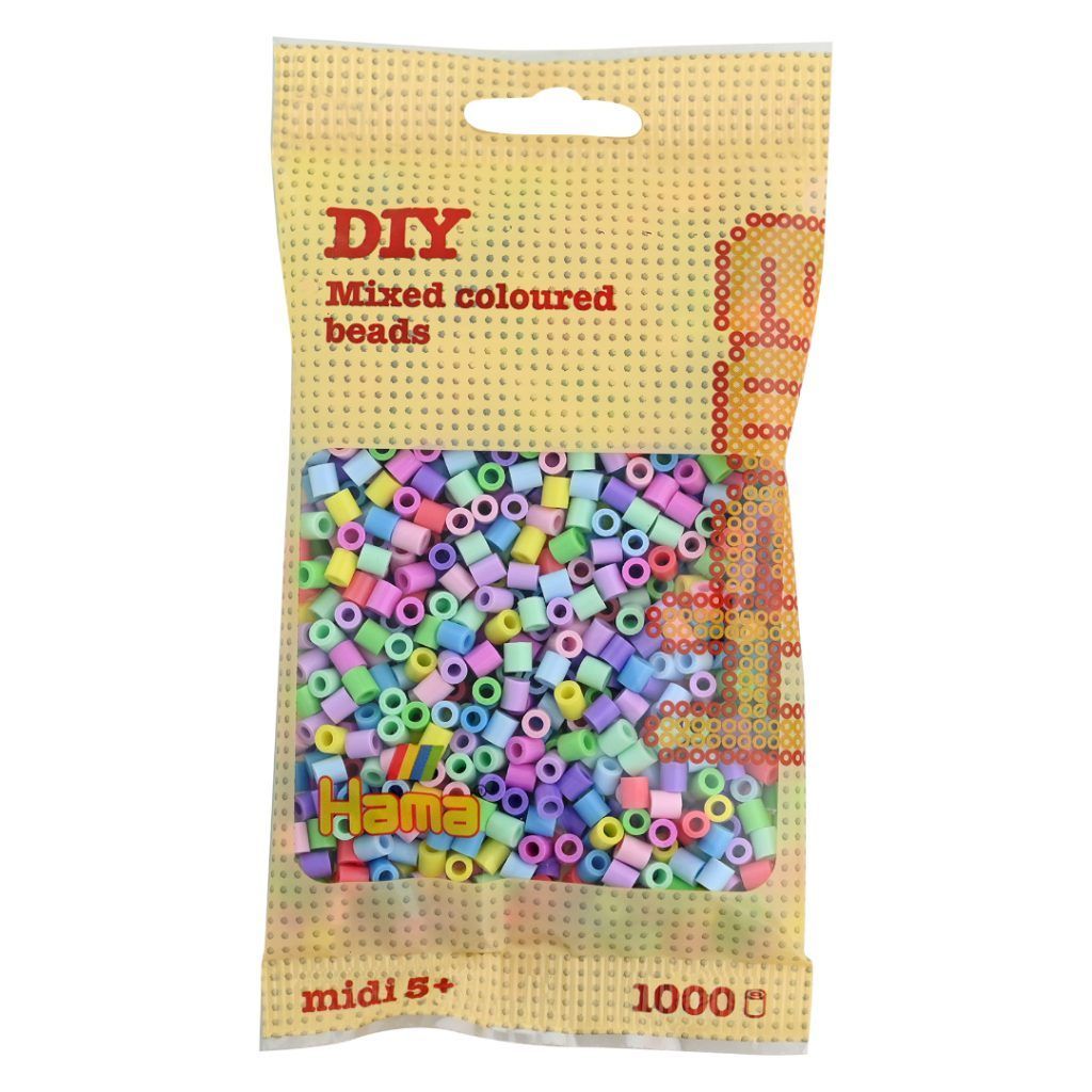 Hama midi perler 1000 pcs mix 50