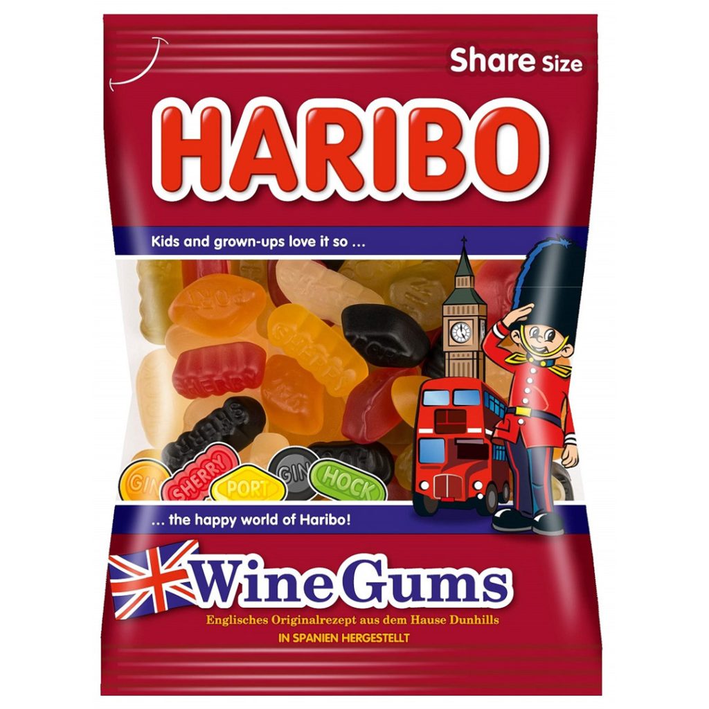 Haribo wine gums datovare