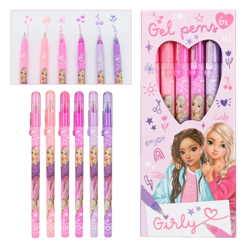 Topmodel gelpenner candy 6 stk.