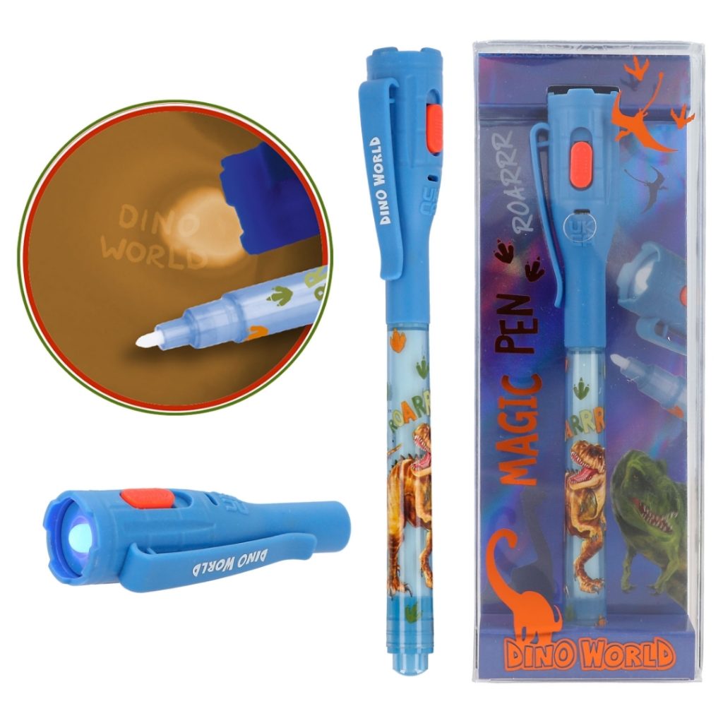 Dino world magisk penn med led-lys