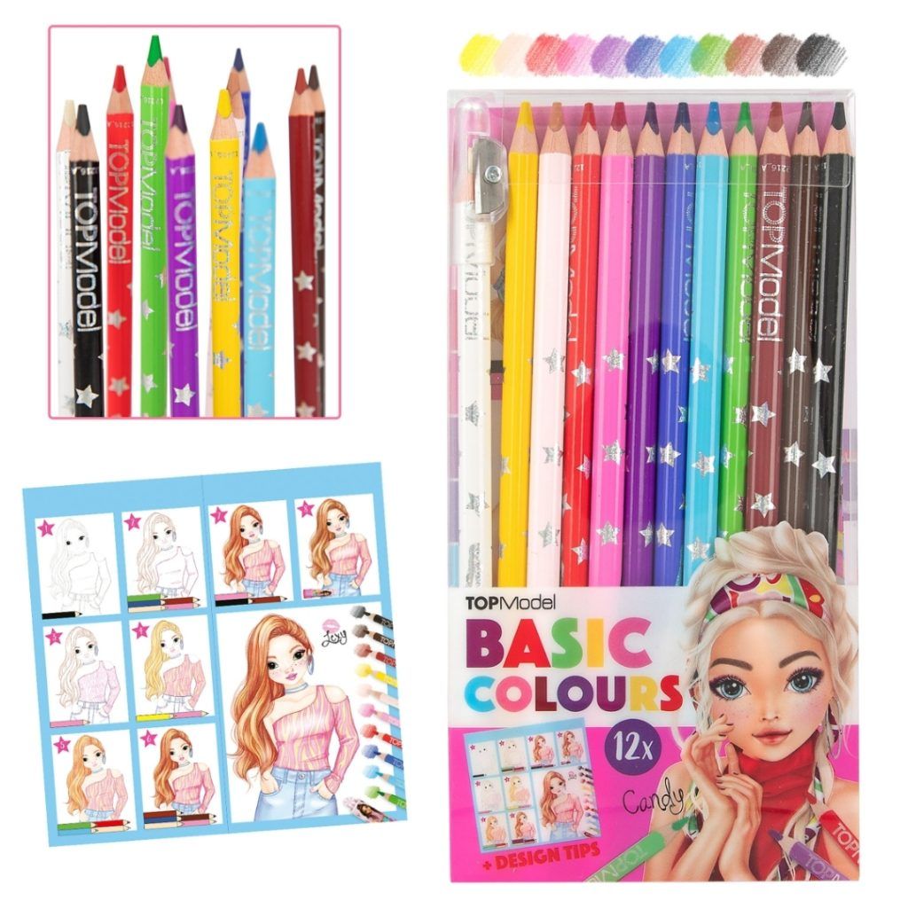 Topmodel basic fargeblyanter 12 farger