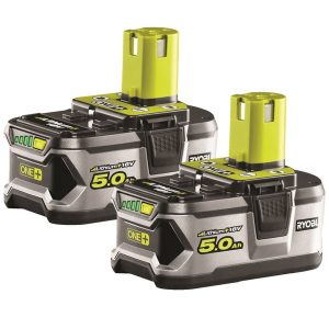 Ryobi batteri 18v 5.0a rb1850 (2 stk)