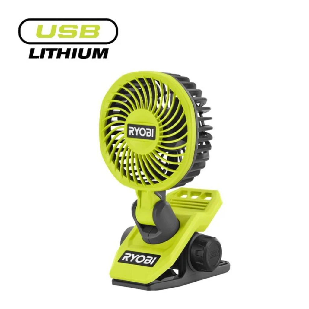 Ryobi 4v vifte med klemme rcf4-0