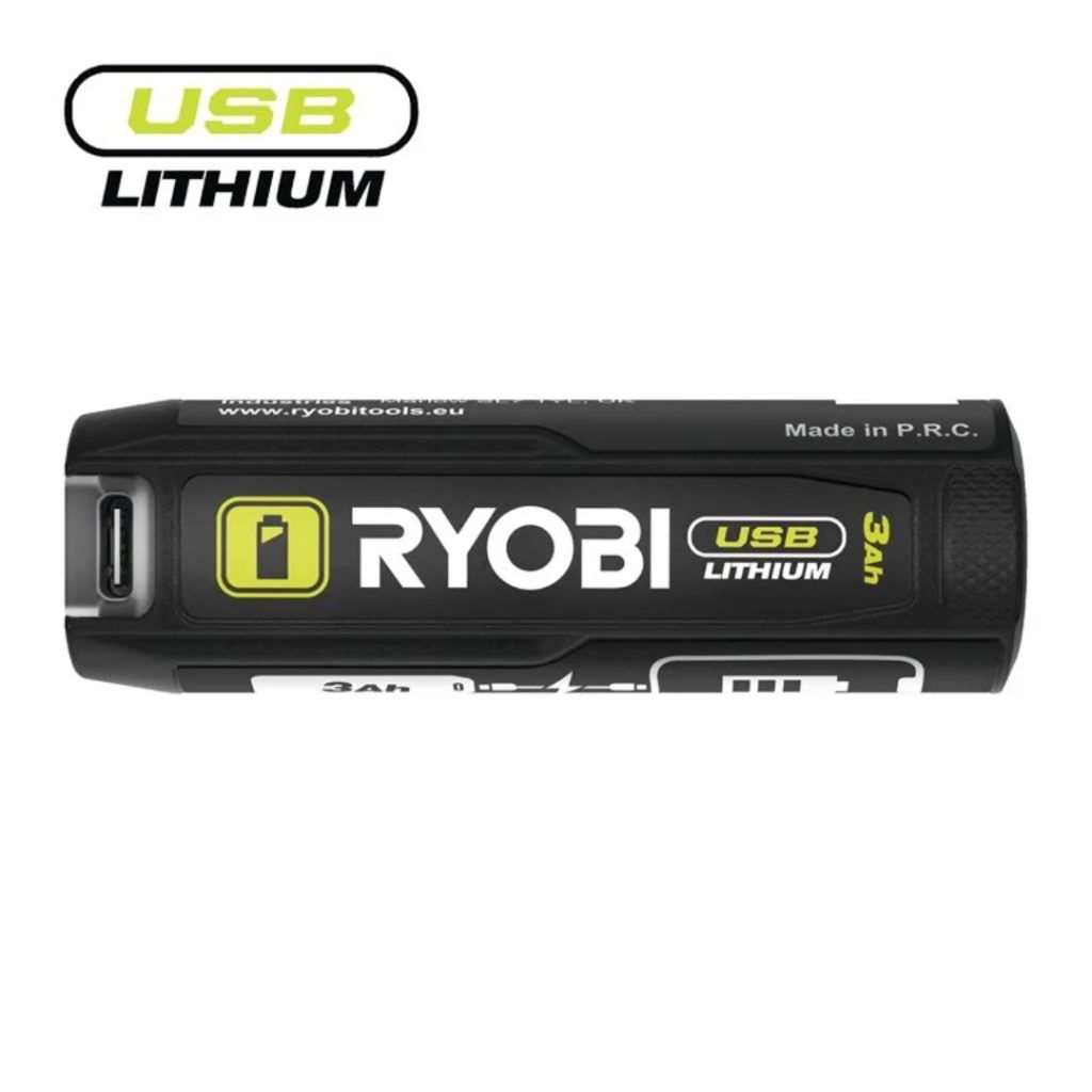 Ryobi 4v batteri usb lithium. 3,0ah. rb4