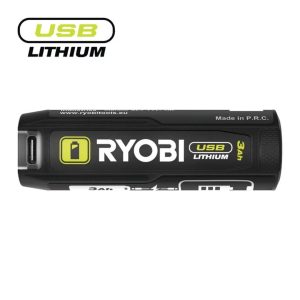 Ryobi 4v batteri usb lithium. 3,0ah. rb4