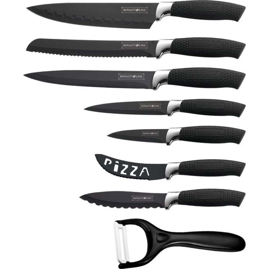 Knivsett 7 deler sort