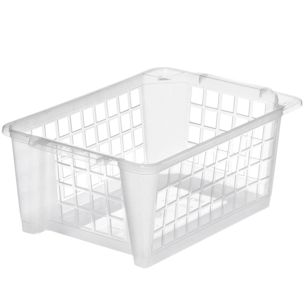 Oppbevaringskurv 9 l 38x26x15 cm transpa