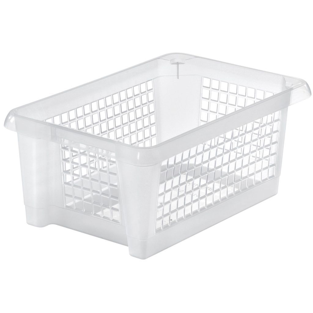 Oppbevaringskurv 14 l 42x28x17 cm transp
