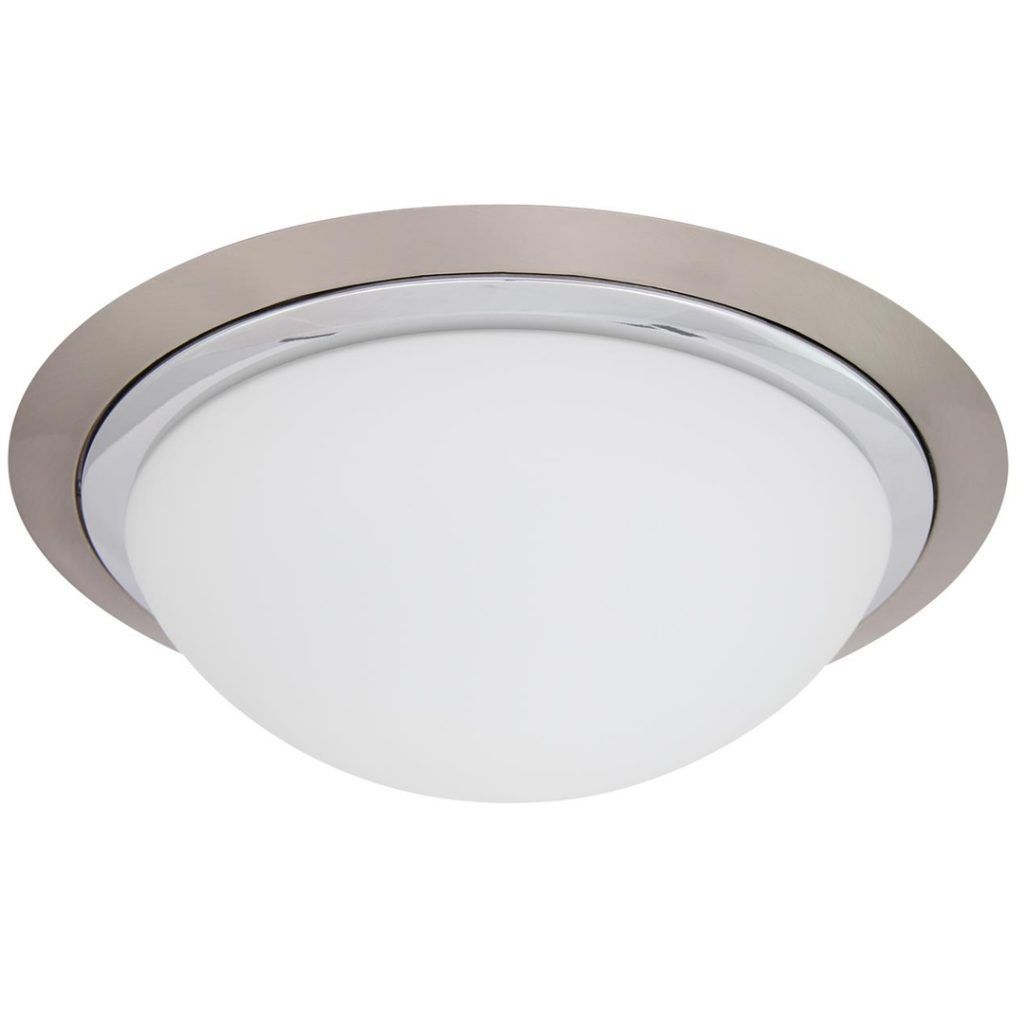 Mars plafond 36 cm i krom og satin krom