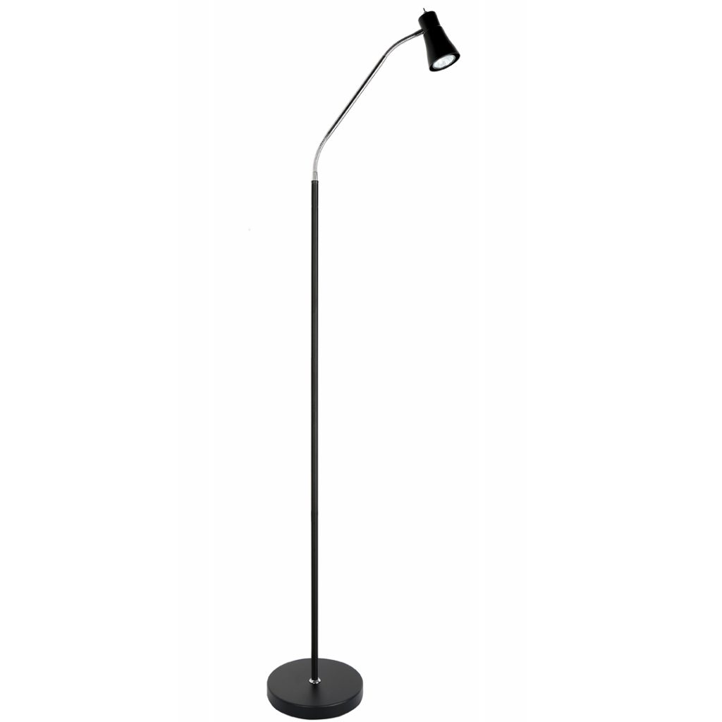 Grenada gulvlampe sort og krom led