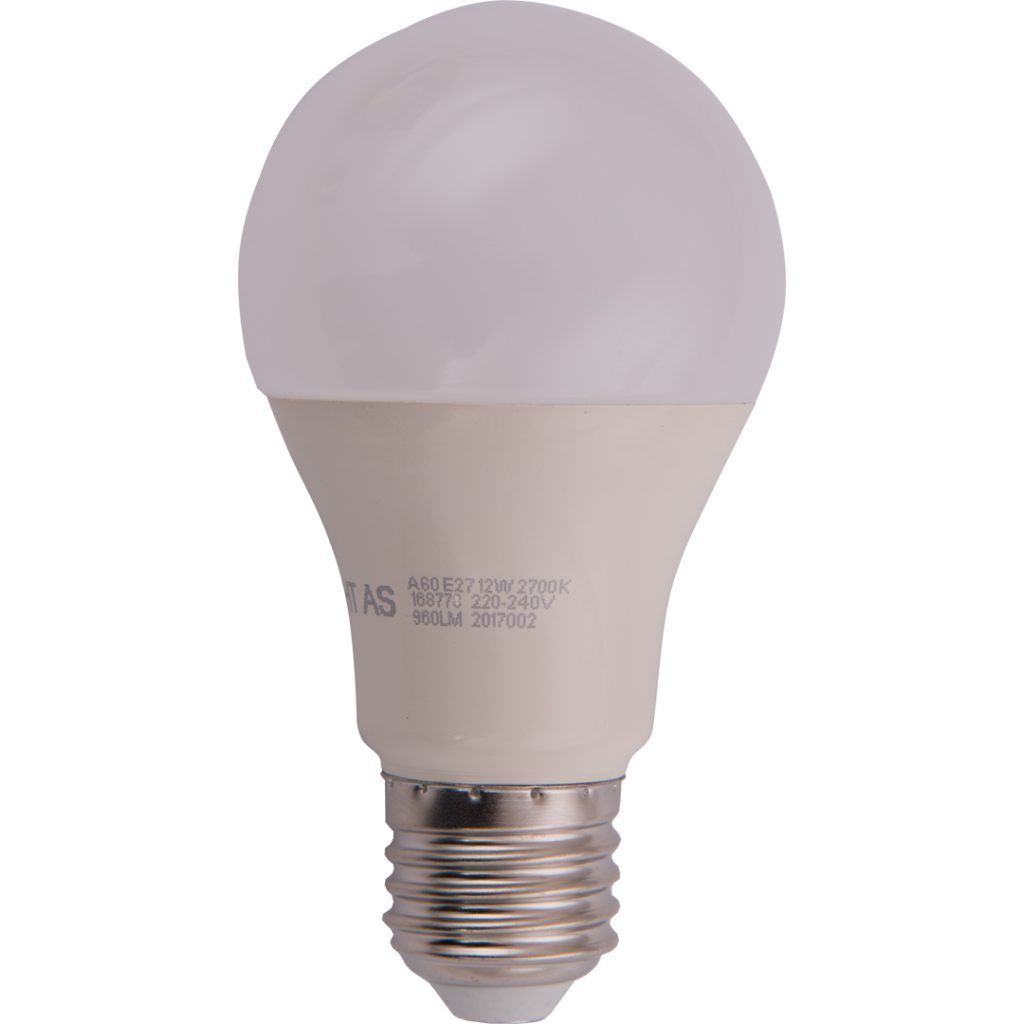 Normal ledpære e27 12w 960 lumen (70w)