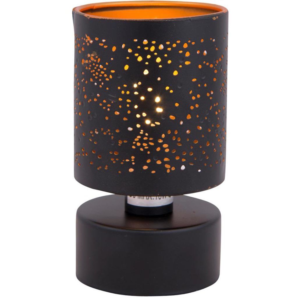 Midnight bordlampe micro sort farge med