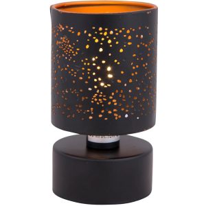 Midnight bordlampe micro sort farge med