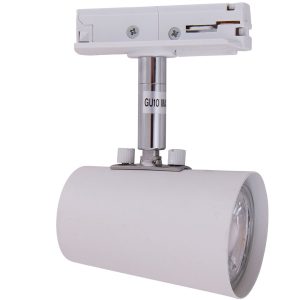Track-light spothode i metall hvit