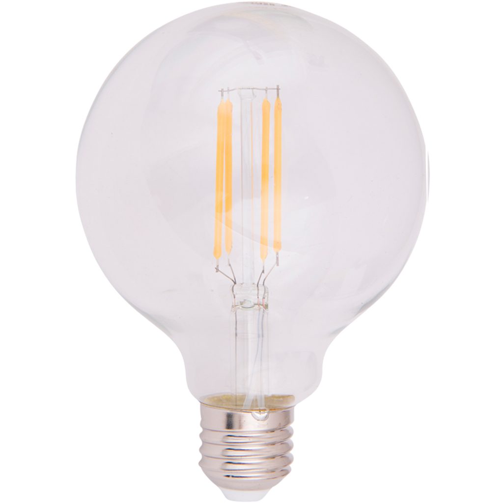 Globe led lyspære 95mm 1w e27 80 lumen