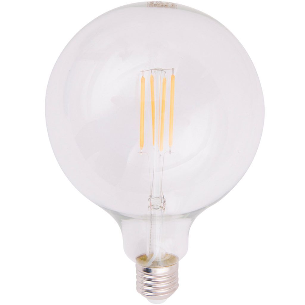 Globe led lyspære 125mm 1w e27 80 lumen