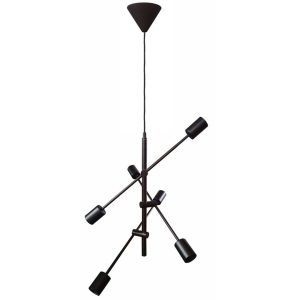 Tropea taklampe 6 lys sort farge