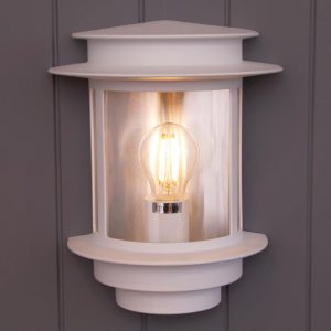 Mandal vegglampe hvit farge