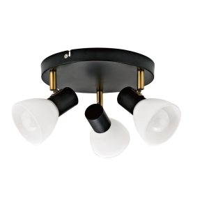 York 3-lys taklampe/spot