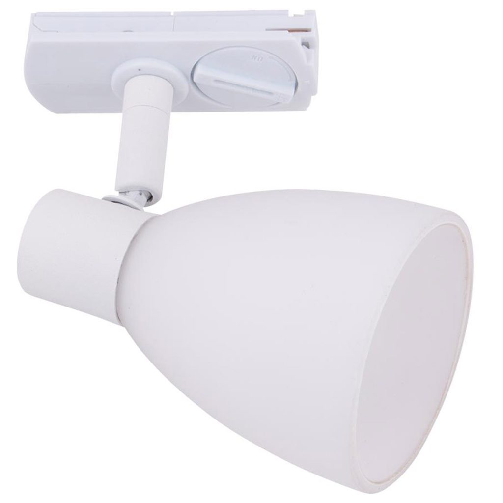 Track-light opalisert glasshode hvit far