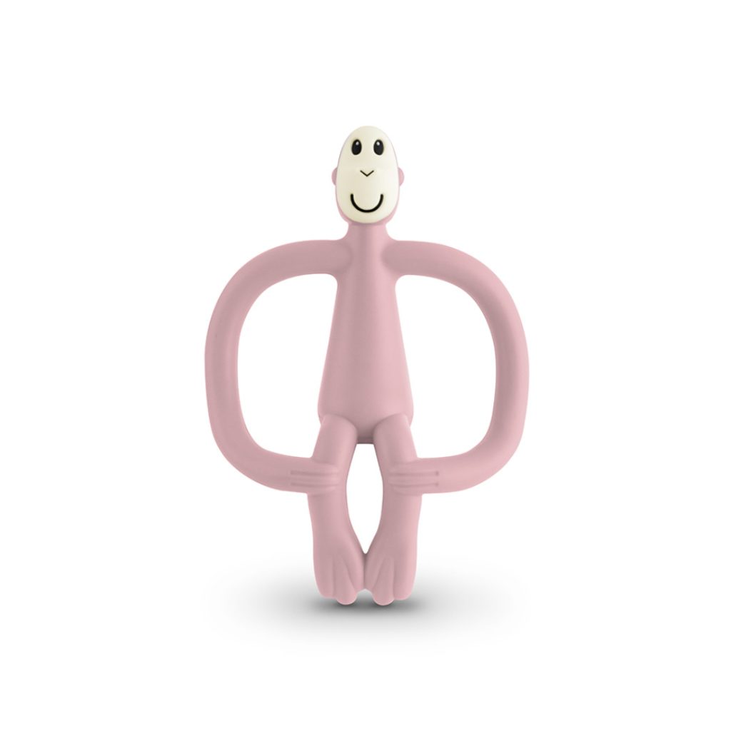 Matchstick monkey teething dusty pink