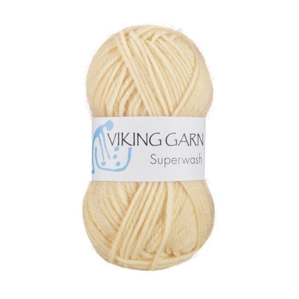 Viking Superwash, farge 102 Naturhvit