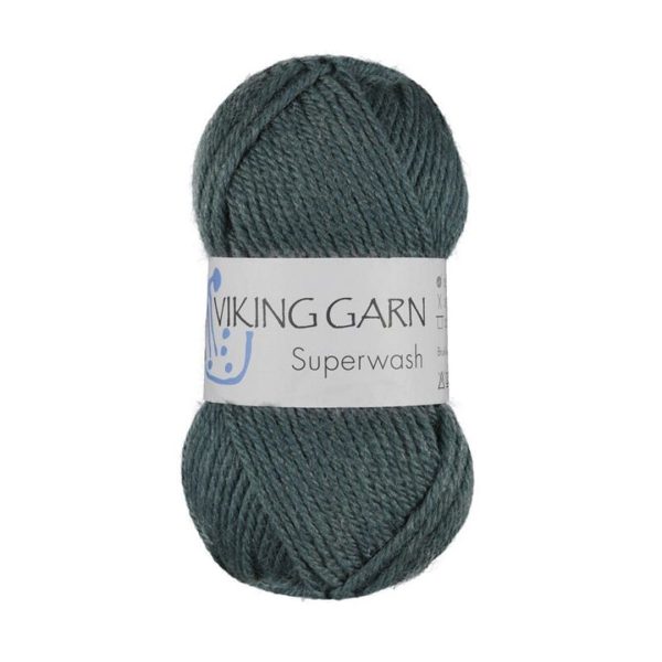 Viking Superwash, farge 130 Mørk Petrol