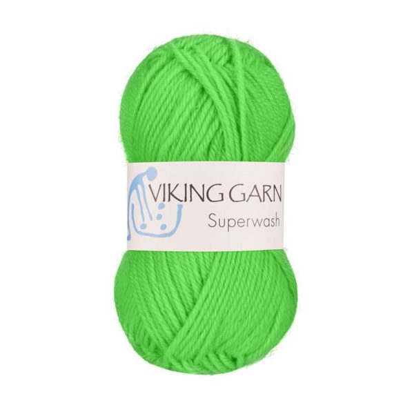 Viking Superwash, farge 135 Neongrønn