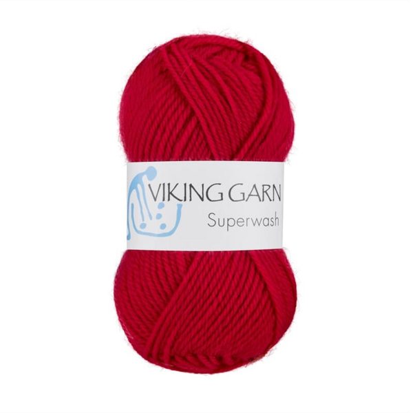Viking Superwash, farge 150 Rød