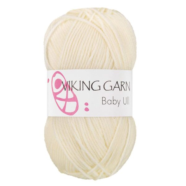 Viking Baby Ull, farge 302 Naturhvit