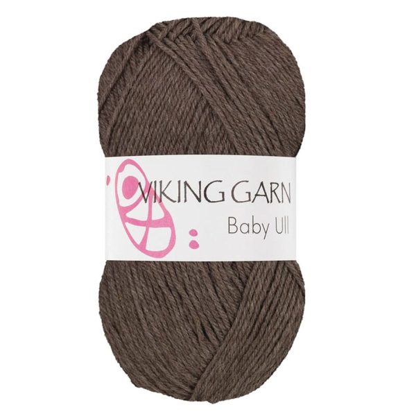 Viking Baby Ull, farge 308 Brun