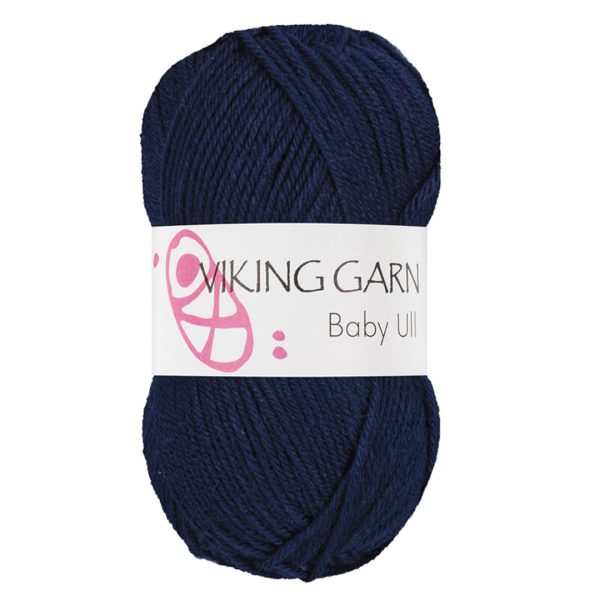 Viking Baby Ull, farge 326 Marineblå