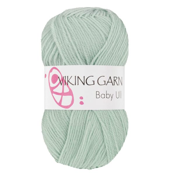 Viking Baby Ull, farge 337 Lys Mintgrønn