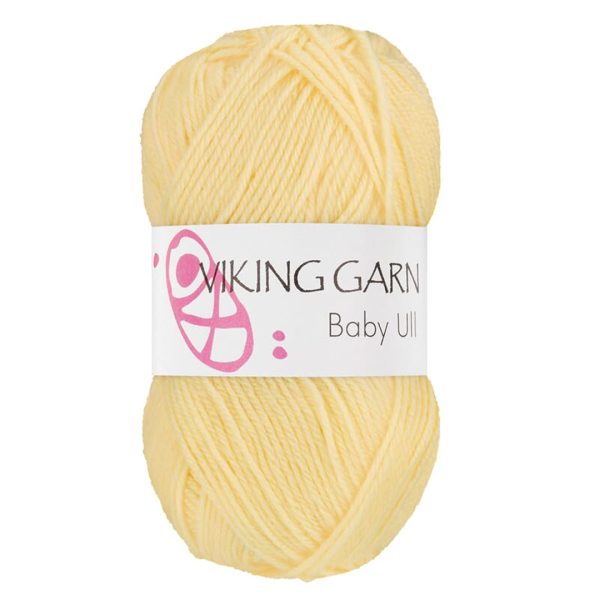 Viking Baby Ull, farge 342 Lys Gul