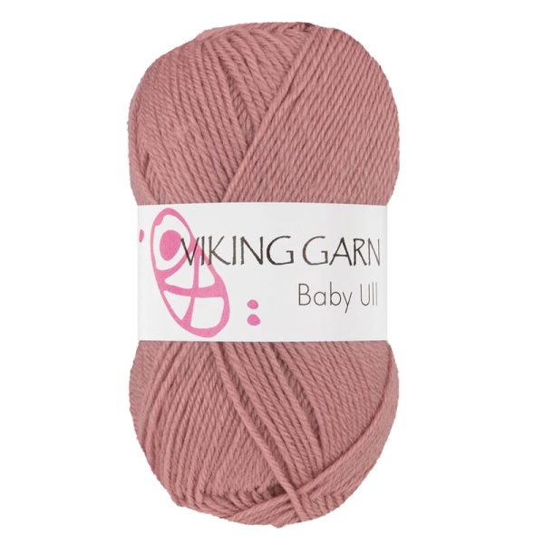 Viking Baby Ull, farge 365 Gammelrosa