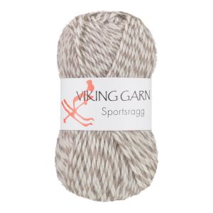 Garn viking sportsragg 520 hvit/grå