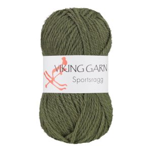Garn viking sportsragg 532 mørk grønn