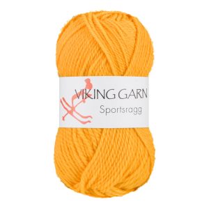 Garn viking sportsragg 545 gul