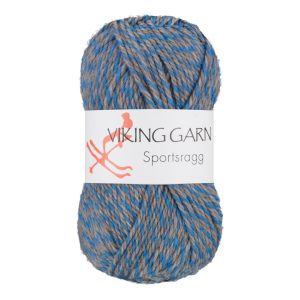 Garn viking sportsragg 570 blå/grå