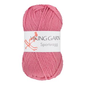 Garn viking sportsragg 581 rosa
