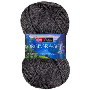 Garn viking norgesraggen 817 koksgrå 817