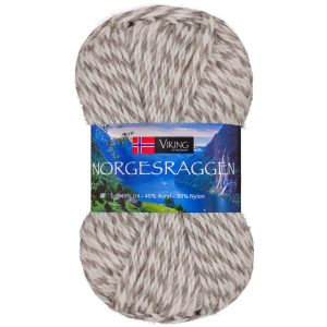 Garn viking norgesraggen 820 hvit/grå me