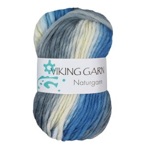 Garn viking naturgarn 621 grå/lyseblå
