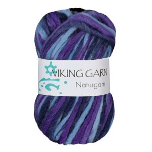 Garn viking naturgarn 670 lilla/blå