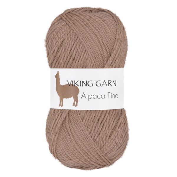 Viking Alpaca Fine, farge 614 Lys Brun