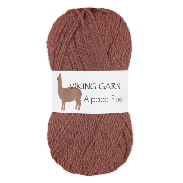 Viking Alpaca Fine, farge 619 Mørk Gammelr
