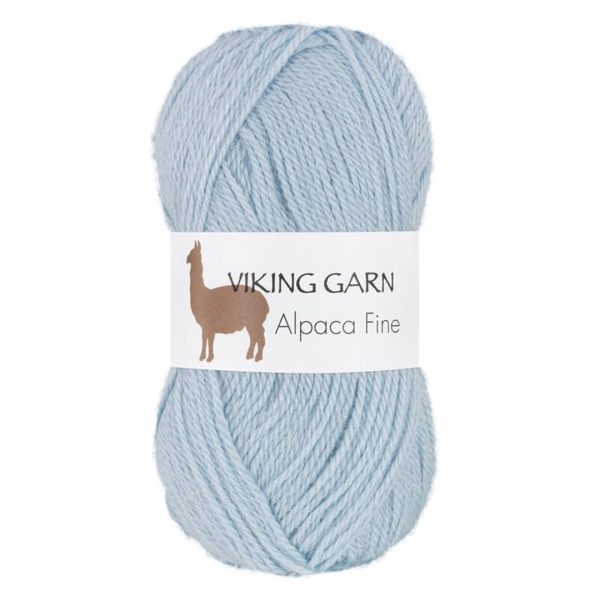 Viking Alpaca Fine, farge 624 Lys Blå